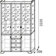 Буфет Венеция 30+33 бодега в Пойковском - poikovskii.mebel24.online | фото 2