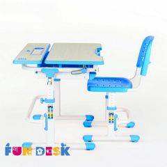 Парта-трансформер + стул Lavoro Blue в Пойковском - poikovskii.mebel24.online | фото 2