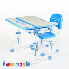 Парта-трансформер + стул Lavoro Blue в Пойковском - poikovskii.mebel24.online | фото 4