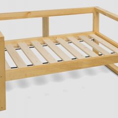 Диван двухместный DEmoku Д-2 (Серебристо-серый/Белый) в Пойковском - poikovskii.mebel24.online | фото 3