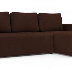 Диван угловой Алиса 3 Bahama VISION - Teos Dark Brown в Пойковском - poikovskii.mebel24.online | фото