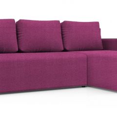 Диван угловой Алиса 3 Shaggy FUCHSIA - TEOS BLACK в Пойковском - poikovskii.mebel24.online | фото