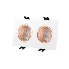 DK3072-WBR Встраиваемый светильник, IP 20, 10 Вт, GU5.3, LED, белый/бронзовый, пластик в Пойковском - poikovskii.mebel24.online | фото 2