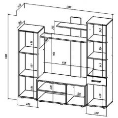 ИБИЦА Гостиная (ЯШС/ЯШТ) в Пойковском - poikovskii.mebel24.online | фото 2