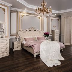 Комод 4 ящика Афина + Зеркало ППУ Афина (крем корень) в Пойковском - poikovskii.mebel24.online | фото 7