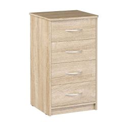Комод 480 с 4-ящиками (Дуб сонома светлый) в Пойковском - poikovskii.mebel24.online | фото