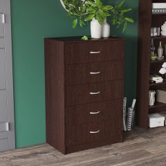 Комод Лофт 5 ящиков (Венге) в Пойковском - poikovskii.mebel24.online | фото