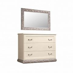 Комод Тиффани штрих-лак/серебро (ТФКМ-1) в Пойковском - poikovskii.mebel24.online | фото