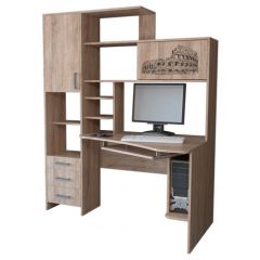 Компьютерный стол КЛ №6.0 правый (Дуб баррик) в Пойковском - poikovskii.mebel24.online | фото