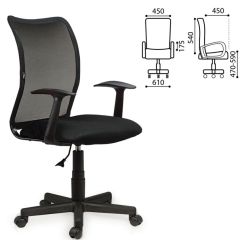 Кресло BRABIX "Spring MG-307" (черное TW) 531406 в Пойковском - poikovskii.mebel24.online | фото 2