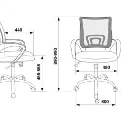 Кресло Бюрократ CH-695N/SL/BL/TW-11 синий TW-05 черный TW-11 в Пойковском - poikovskii.mebel24.online | фото 4