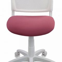 Кресло детское Бюрократ CH-W296NX/26-31 белый TW-15 розовый 26-31 в Пойковском - poikovskii.mebel24.online | фото 3