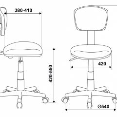 Кресло детское Бюрократ CH-W299/LB/TW-55 голубой в Пойковском - poikovskii.mebel24.online | фото 4