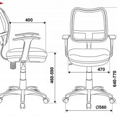 Кресло детское Бюрократ CH-W797/LB/TW-55 голубой в Пойковском - poikovskii.mebel24.online | фото 3