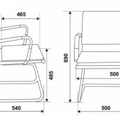 Кресло для посетителя Бюрократ CH-993-Low-V/Black на черный в Пойковском - poikovskii.mebel24.online | фото 3