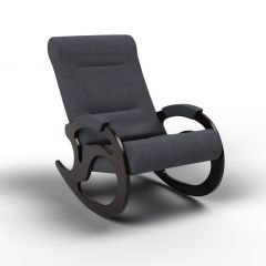 Кресло-качалка Вилла 11-Т-ГР (тканьвенге) ГРАФИТ в Пойковском - poikovskii.mebel24.online | фото