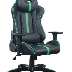 Кресло компьютерное BRABIX "GT Carbon GM-120" (черное/зеленое) 531929 в Пойковском - poikovskii.mebel24.online | фото