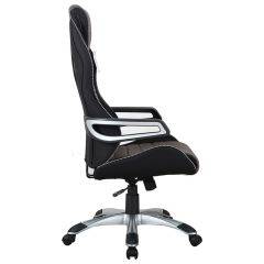 Кресло компьютерное BRABIX Techno GM-002 (ткань) черное/серое, вставки белые (531815) в Пойковском - poikovskii.mebel24.online | фото 4