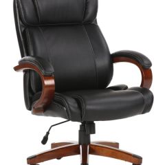 Кресло офисное BRABIX PREMIUM "Magnum EX-701" (дерево, рециклированная кожа, черное) 531827 в Пойковском - poikovskii.mebel24.online | фото