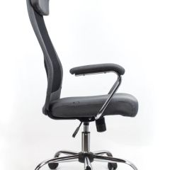 Кресло офисное BRABIX "Flight EX-540" (хром, ткань, сетка, серое) 531848 в Пойковском - poikovskii.mebel24.online | фото 3