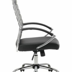 Кресло офисное BRABIX "Style EX-528", экокожа, хром, черное, 531947 в Пойковском - poikovskii.mebel24.online | фото 3