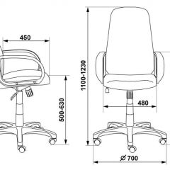 Кресло руководителя Бюрократ CH-808AXSN/#B черный 3C11 в Пойковском - poikovskii.mebel24.online | фото 3