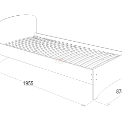Кровать-2 одинарная (800*1900) в Пойковском - poikovskii.mebel24.online | фото 2
