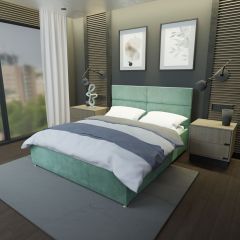 Кровать Аврора Решетка+ПМ (1200) *БЕЗ ДНА в Пойковском - poikovskii.mebel24.online | фото