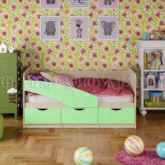 Кровать Бабочки (Салатовый матовый) 1600 в Пойковском - poikovskii.mebel24.online | фото