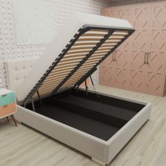 Кровать Брауни интерьерная +основание/ПМ/бельевое дно (120х200) в Пойковском - poikovskii.mebel24.online | фото 3