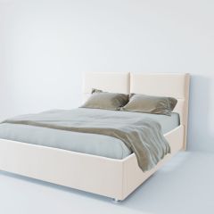 Кровать Корсика с ПМ 800 (экокожа белая) в Пойковском - poikovskii.mebel24.online | фото 2