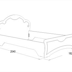 Кровать Ольга-10 МДФ (1600) без основания в Пойковском - poikovskii.mebel24.online | фото 2