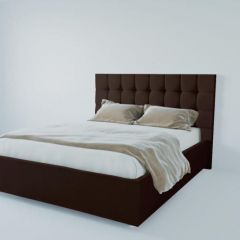 Кровать Венеция без основания 800 (экокожа коричневая) в Пойковском - poikovskii.mebel24.online | фото 1