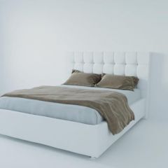 Кровать Венеция без основания 900 (экокожа белая) в Пойковском - poikovskii.mebel24.online | фото