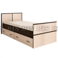 Кровать Сакура 900 LIGHT + Проложки LIGHT 0.9 ДСП (Венге/Лоредо) в Пойковском - poikovskii.mebel24.online | фото