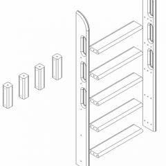Кровать Сонечка 2-х ярусная (модульная) в Пойковском - poikovskii.mebel24.online | фото 12