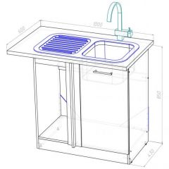 Кухонный гарнитур Адажио мега прайм 1500 х 2700 мм в Пойковском - poikovskii.mebel24.online | фото 19