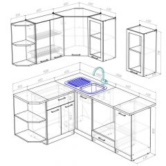 Кухонный гарнитур Лариса прайм 3 1500х2000 мм в Пойковском - poikovskii.mebel24.online | фото 2