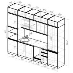 Кухонный гарнитур Лоретта люкс 3000 мм в Пойковском - poikovskii.mebel24.online | фото 2