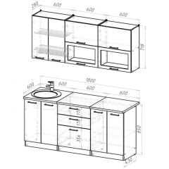 Кухонный гарнитур Паола макси 1800 мм в Пойковском - poikovskii.mebel24.online | фото 2