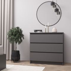 МОРИ МК 800.1 Комод (графит) в Пойковском - poikovskii.mebel24.online | фото