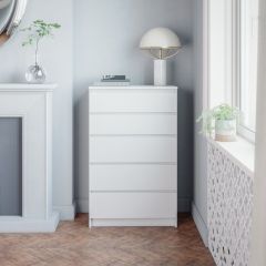 МОРИ МК 700.5 Комод (белый) в Пойковском - poikovskii.mebel24.online | фото