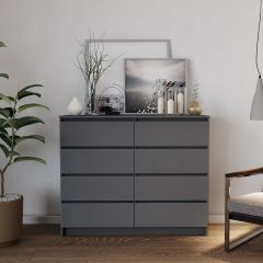 МОРИ МК 1200.8 Комод (графит) в Пойковском - poikovskii.mebel24.online | фото