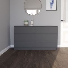 МОРИ МК 1380.6 Комод (графит) в Пойковском - poikovskii.mebel24.online | фото