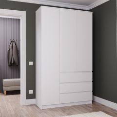 МОРИ МШ 1200.1 Шкаф (белый) в Пойковском - poikovskii.mebel24.online | фото