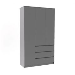 МОРИ МШ 1200.1 Шкаф (графит) в Пойковском - poikovskii.mebel24.online | фото 2