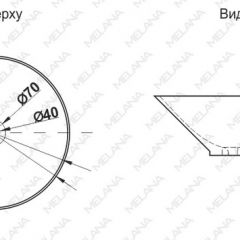 Накладная раковина melana mln-7020-b1+b18 (t4006hb1+b18 ) (сине-черная) в Пойковском - poikovskii.mebel24.online | фото 2