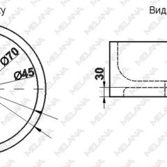 Накладная раковина melana mln-7076b (черная) в Пойковском - poikovskii.mebel24.online | фото 2