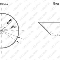 Накладная раковина melana mln-t4006-b1 (синяя) в Пойковском - poikovskii.mebel24.online | фото 2