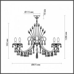 Подвесная люстра Odeon Light Versia 4977/10 в Пойковском - poikovskii.mebel24.online | фото 5